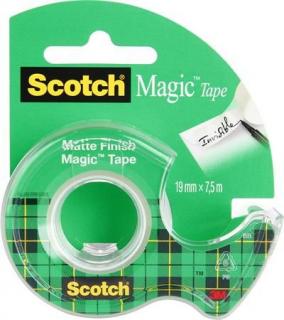 Ragasztószalag, adagolón, kézi, 19 mm x 7,5 m, 3M SCOTCH "Magic Tape 810" (7.5 méter)