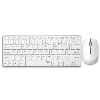 Rapoo Szett 9000M bluetooth (3.0+4.0) + 2,4Ghz vezeték nélküli billentyûzet + egér fehér