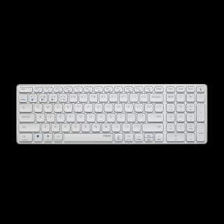Rapoo Szett E9700M bluetooth (3.0+4.0) + 2,4Ghz vezeték nélküli billentyûzet + egér fehér