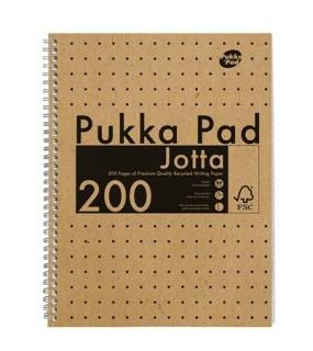 Spirálfüzet, A4, vonalas, 100 lap, PUKKA PAD "Jotta Kraft"
