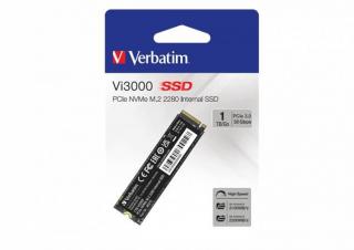 SSD (belsõ memória), 1TB, PCIe NVMe M2, 3300/1300 MB/s, VERBATIM "Vi3000"