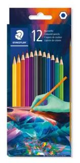Színes ceruza készlet, hatszögletû, STAEDTLER "175 C", Multiverzum 1, 12 különbözõ szín (12 db)