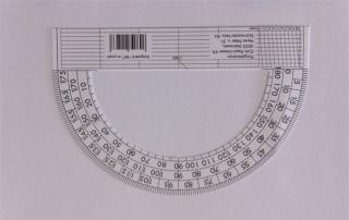 Szögmérõ, papír, 180 fokos (100 db)