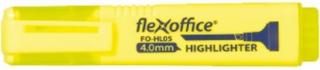 Szövegkiemelõ, 1-4 mm, FLEXOFFICE "HL05", sárga