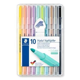 Szövegkiemelõ készlet, 1-4 mm, STAEDTLER "362 C", 10 különbözõ szín (10 db)