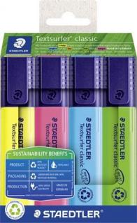 Szövegkiemelõ készlet, 1-5 mm, STAEDTLER "Textsurfer® classic 364 R" 4 különbözõ szín (4 db)