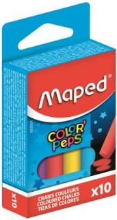 Táblakréta, MAPED, színes (10 db)