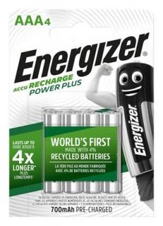 Tölthetõ elem, AAA mikro, 4x700 mAh, ENERGIZER "Power Plus" (4 db)