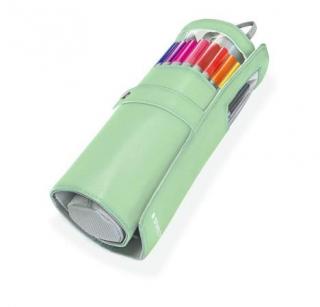 Tûfilc készlet feltekerhetõ tolltartóban, 0,3 mm, STAEDTLER "Triplus® 334", 20 különbözõ szín (20 db)