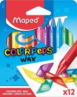 Zsírkréta, MAPED "Color`Peps Wax", 12 különbözõ szín (12 db)