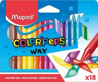 Zsírkréta, MAPED "Color`Peps Wax", 18 különbözõ szín (18 db)