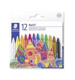 Zsírkréta, STAEDTLER "Noris 220", 12 különbözõ szín (12 db)