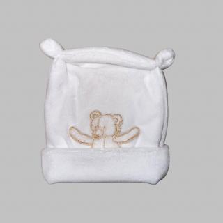 Teddy cicafüles sapka plüss-fehér maci