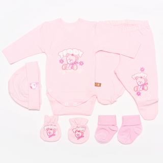 Újszülött kezdő csomag rózsaszín maci
