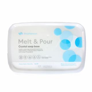 Melt &amp; Pour szappanalap crystal ST (transzparens) 1 kg.