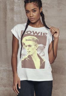 David Bowie fehér női póló