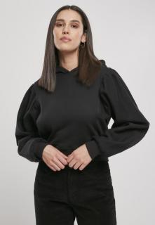 Denevérujjú fekete női pulóver