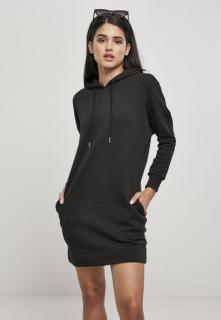 Fekete biopamut női kapucnis ruha