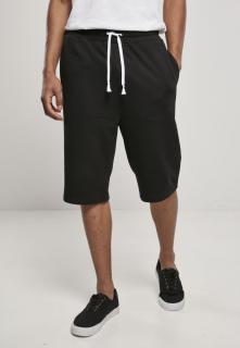 Fekete divatos férfi hosszított rövidnadrág