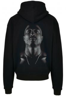 Fekete Tupac kapucnis pulóver