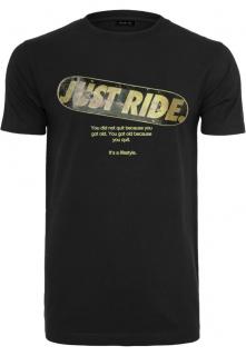 Just Ride nyomott mintás férfi póló