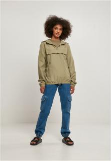 Khaki színű újrahasznosított anyagú női dzseki