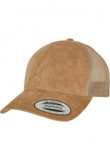 Khaki velúr bőr snapback