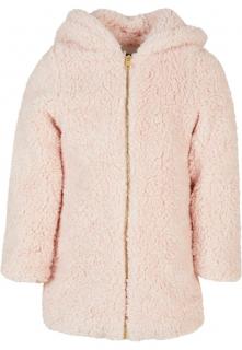 Leány pink sherpa kabát