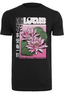 "Lotus virág" nyomott mintás férfi póló
