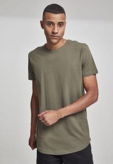 Oliva színű férfi hosszított póló