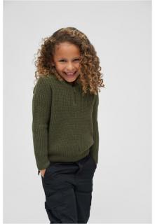 Oliva zöld gyerek pulóver