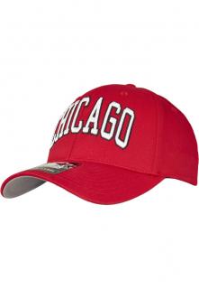 Piros hímzett "Chicago" baseball sapka