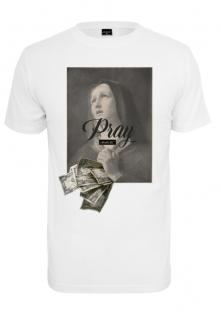 "Pray Dollar" unisex fehér póló