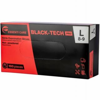 Essenti Care Black-Tech Pro Nitril 5x100db (fekete) választható L, XL méretben VISZONTELADÓINKNAK