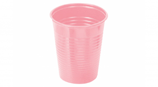 Műanyag pohár 2 dl, eldobható, Rózsaszín - 50 db