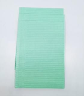 Zöld  papír-nylon szalvéta 30x50 cm, 50 db (D)
