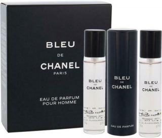 Chanel Bleu de Chanel EDP 60ml (3x20ml) Hordozó + Utántöltő Férfi Parfüm
