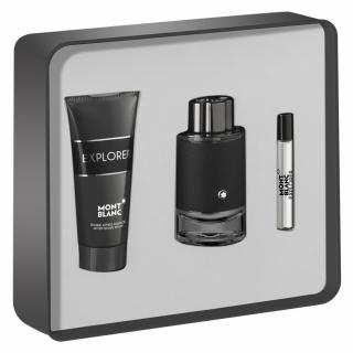 Mont Blanc Explorer EDP 100ml + EDP 7.5ml + 100ml After Shave Balzsam Férfi Parfüm Ajándékcsomag