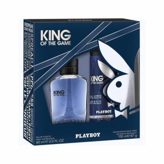Playboy King of The Game EDT 100ml Férfi + 150ml Dezodor Férfi Parfüm Ajándékcsomag