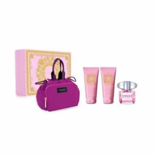 Versace Bright Crystal Absolu 90ml EDP + Testápoló + Tusfürdő + Neszeszer Női Parfüm Ajándékcsomag