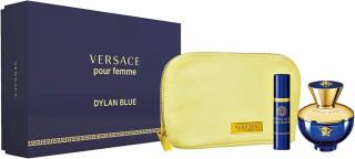 Versace Dylan Blue EDP 100ml + EDP 10ml + Kozmetikai Táska Női Parfüm Ajándékcsomag