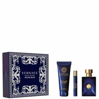 Versace Dylan Blue EDT 100 ml + 10 ml + 150 ml Tusfürdő Férfi Parfüm Ajándékcsomag
