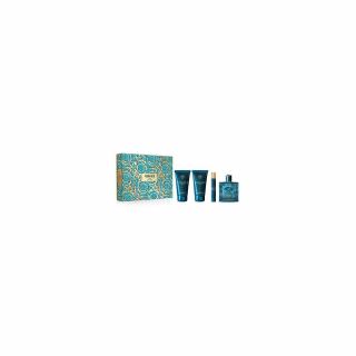 Versace Eros EDP 100ml +10 ml EDP + 75ml Tusfürdõ + 75 ml after shave balzsam Férfi Parfüm Ajándékcsomag
