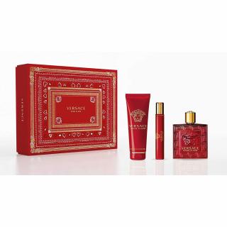 Versace Eros Flame EDP 100ml + EDP 10ml + 150ml Tusfürdő Férfi Parfümcsomag