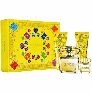 Versace Yellow Diamond EDT 90ml + EDT 5ml + 100ml Tusfürdő + 100ml Testápoló Női Parfüm Ajándékcsomag
