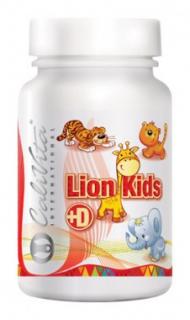 Lion Kids+D, multivitamin készítmény gyermekeknek, puncs, 90 rágótabletta
