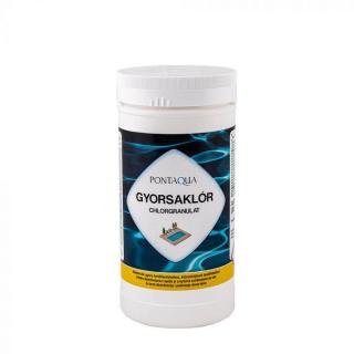 Pontaqua Gyorsaklór gyorsan oldódó vízkezelő klór granulátum - 1 kg