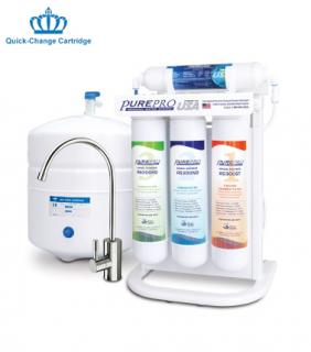 PurePro ERS-105P fordított ozmózis víztisztító berendezés nyomásfokozóval ()
