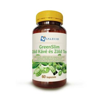 GreenSlim Zöld kávé és Zöld tea 60 kapszula Caleido