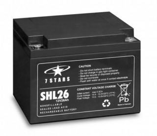 7 Stars SHL26-12 12V 26Ah Zselés akkumulátor